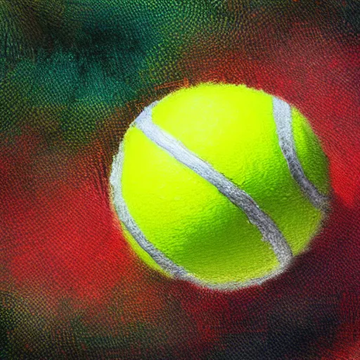 Prompt: a tennis ball texture, colorful, digital art, fantasy, magic, chalk, trending on artstation, ultra detailed, professional illustration by basil gogos