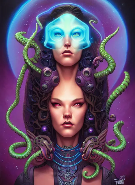 Image similar to cosmic lovecraft random marvel hero portrait, pixar style, by tristan eaton stanley artgerm and tom bagshaw.