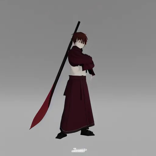 Image similar to “photrealistic 8k render 2d anime character warrior monk, Ufotable, White Fox, Kyoto Animation”