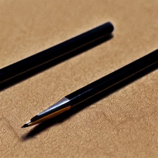 Prompt: a mechanical pencil learning that it is a mechanical pencil, photorealistic, photography,