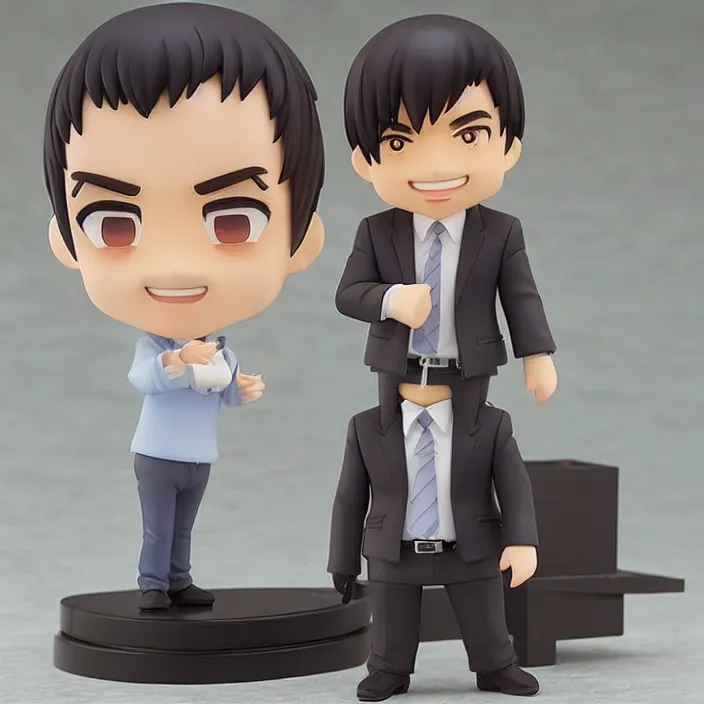 Prompt: Nathan Fielder, An anime Nendoroid of Nathan Fielder, figurine, detailed product photo