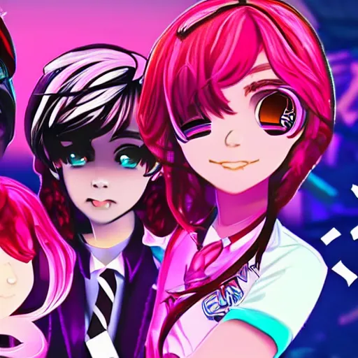 doki doki literature club gameplay 8 k strong synthwave | Stable Diffusion  | OpenArt