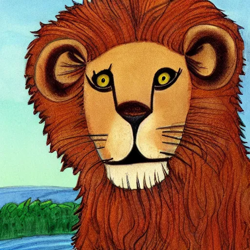 Image similar to a lion by axel scheffler