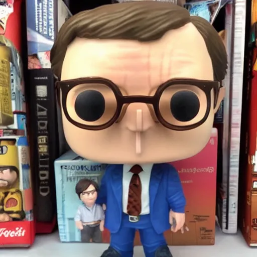 Image similar to dwight schrute funko pop