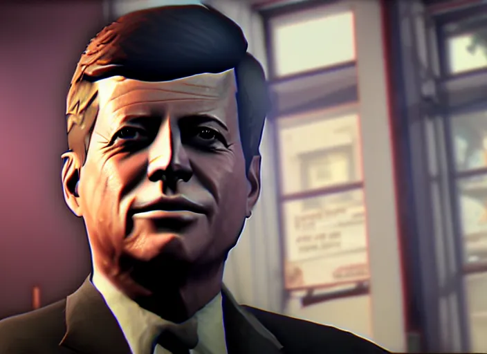 Image similar to ps 4 gameplay, john f kennedy in life is strange