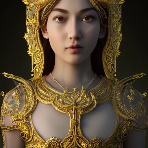 Prompt: wonderful princess of heaven with clear skin, ornate 8 k gorgeous intricate detailed, accent lighting, dramatic light, octane render