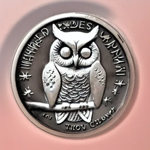 Image similar to owl silver coin