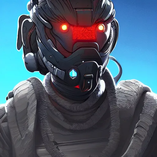 Image similar to wraith from apex legends, digital art, character design, masterpiece