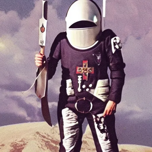 Image similar to Knights Templar in a Space Suit
