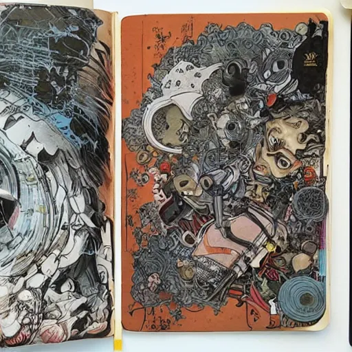 amazing sketchbook tour by Terada Katsuya, koji