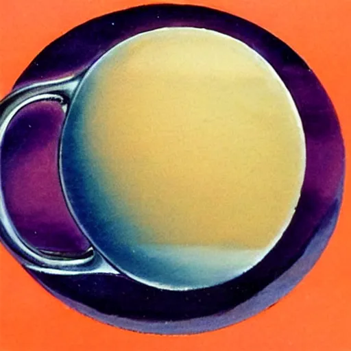 Prompt: a teacup containing a planet Jupiter as a boiling liquid, hyper realistic