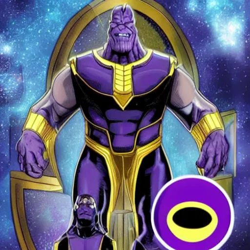 Image similar to thanos playing hide and seek