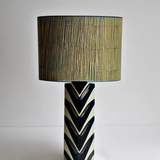 Image similar to art deco design for a lamp shade