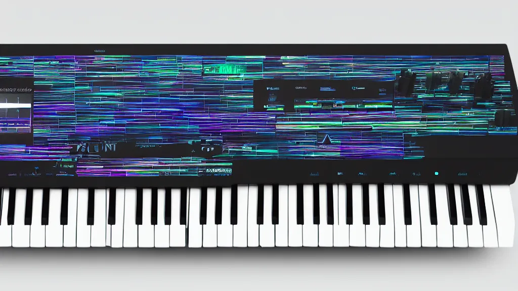 Image similar to iridescent fast - moving bank synthesizer