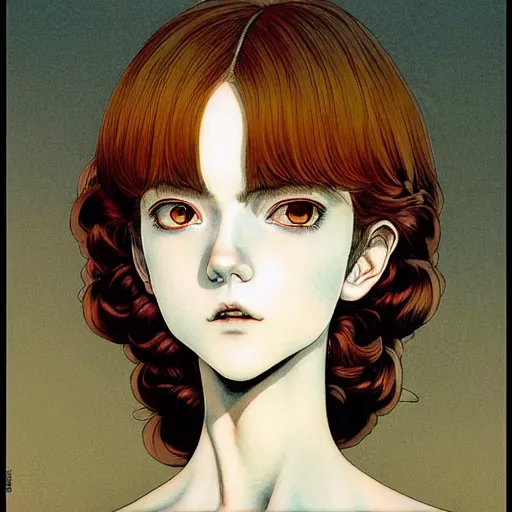 Image similar to prompt : photograph soft light portrait painted in miyazaki color style drawn by katsuhiro otomo and takato yamamoto, inspired by fables, china doll face, smooth face feature, intricate oil painting, high detail, sharp high detail, manga and anime 2 0 0 0