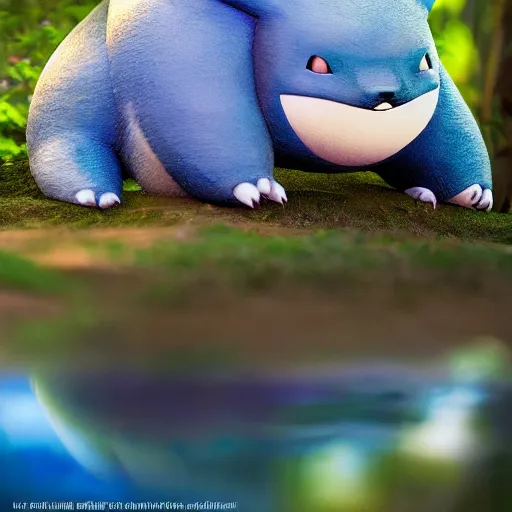 Prompt: national geographic photo of snorlax, pokemon in the wild, intricate, portrait, 8 k highly professionally detailed, hdr, award winning