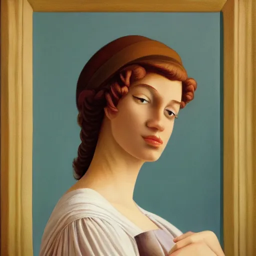 Image similar to a happy morning to wake up feeling great by Raphael, Hopper, and Rene Magritte. detailed, romantic, enchanting, trending on artstation.