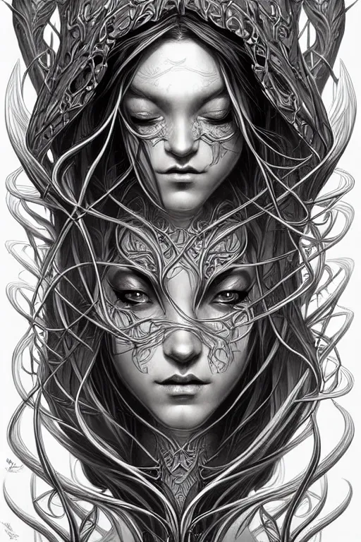 Image similar to digital art, centered elven ,intricate, veins, by James Jean and by artgerm , ultradetailed, charachter design, concept art, trending on artstation,