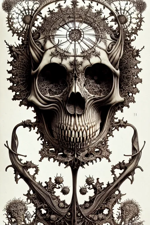 Image similar to art forms of nature by ernst haeckel, memento mori by arthur rackham, ornate antique porcelain beautiful skull mask, ultrasharp, photorealistic, hyperdetailed, octane render, polished, art nouveau, neo - gothic, gothic, intricate ornamental organic filigree, art nouveau botanicals, art forms of nature by ernst haeckel, horizontal symmetry, symbolist, visionary