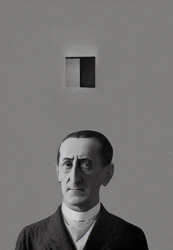 Prompt: a blank canvas with nothing by marcel duchamp, archival pigment print