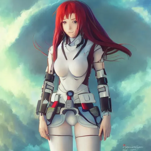 Image similar to An anime portrait of Elly from Xenogears, by Stanley Artgerm Lau, WLOP, Rossdraws, James Jean, Andrei Riabovitchev, Marc Simonetti, and Sakimichan, tranding on artstation