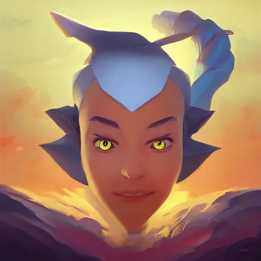 Image similar to face icon stylized minimalist wizard of the coast, loftis, cory behance hd by jesper ejsing, by rhads, makoto shinkai and lois van baarle, ilya kuvshinov, rossdraws global illumination