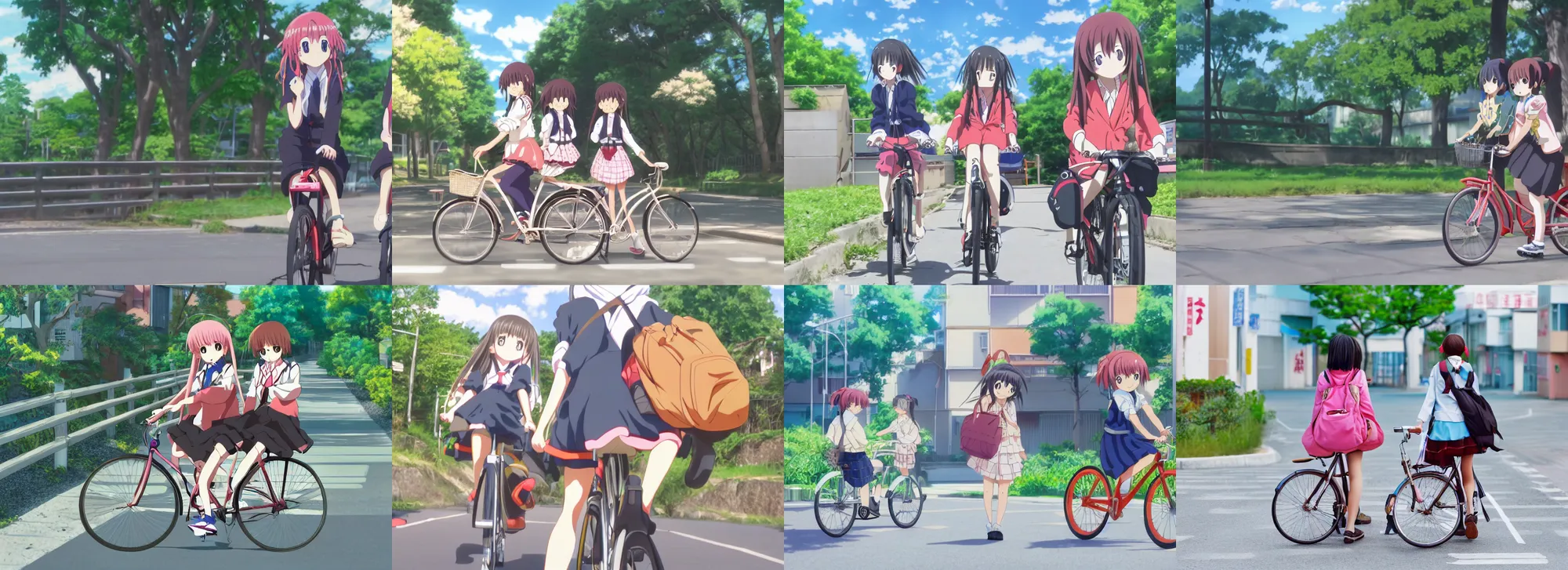 HD wallpaper: anime girls, cyclist, cycling, mountains, sport, ddal |  Wallpaper Flare