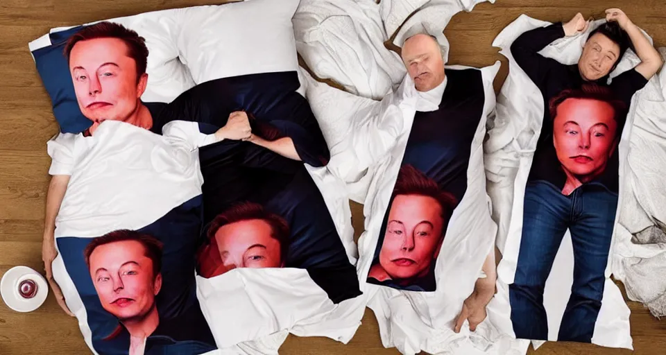 Image similar to elon musk dakimakura advertisement, best selling on etsy