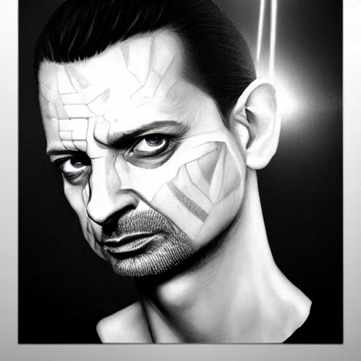 Image similar to head portrait of dave gahan as a young zombie with cuts on it's face illuminated by a spotlight, 7 days to die zombie, fine art, award winning, intricate, elegant, sharp focus, cinematic lighting, highly detailed, digital painting, 8 k concept art, art by guweiz and z. w. gu, masterpiece, trending on artstation, 8 k