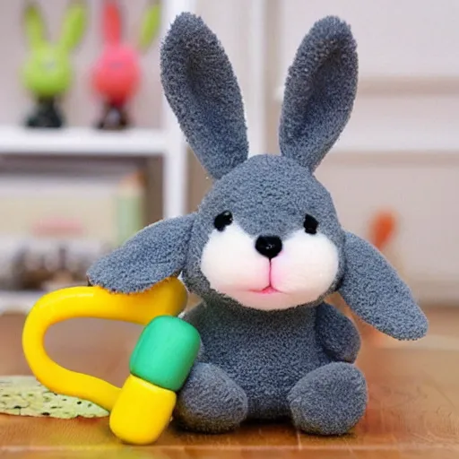 Image similar to a toy that look like a cute bunny