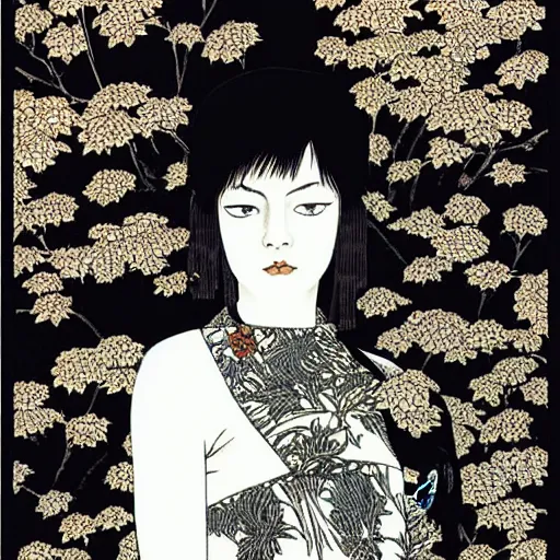 Image similar to intricate detailed portrait of emma stone by takato yamamoto