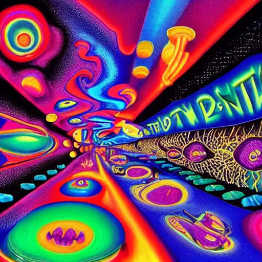 Prompt: point of view : you are at the dentist, LSD, trippy, dreamy, menacing