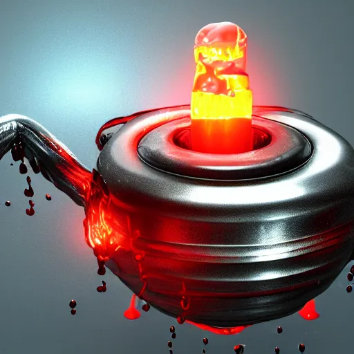 Image similar to a liquid robot melting like hot wax, insanley detailed, 3 d render, 8 k