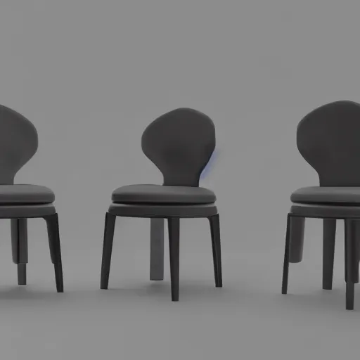 Prompt: three in the shape of a chair, hyperrealistic, concept art, octane render, unreal engine 5, trending on artstation, high quality, highly detailed, 8 k hdr, no lighting, path traced, black background, bloom, high coherence, symmetrical, high contrast, digital art, serene landscape, cinematic