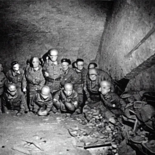 Prompt: minions storm hitler's bunker, 1 9 4 5, second world war, old photograph, war footage, grainy, detailed, awar winning