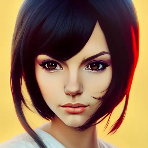 Image similar to a portrait of a beautiful victoria justice, art by ilya kuvshinov and wlop and and josan gonzalez, shikanosuke yagaki, mitsumayo, reivaille, digital art, highly detailed, intricate, sharp focus, trending on artstation hq, deviantart, pinterest, unreal engine 5, 4 k uhd image