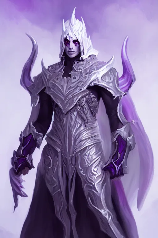 full body, female warlock long hood cloak purple, | Stable Diffusion ...