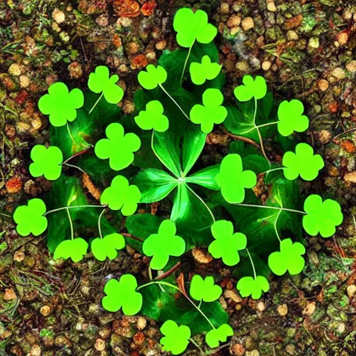 Image similar to a clover with millions of leafes