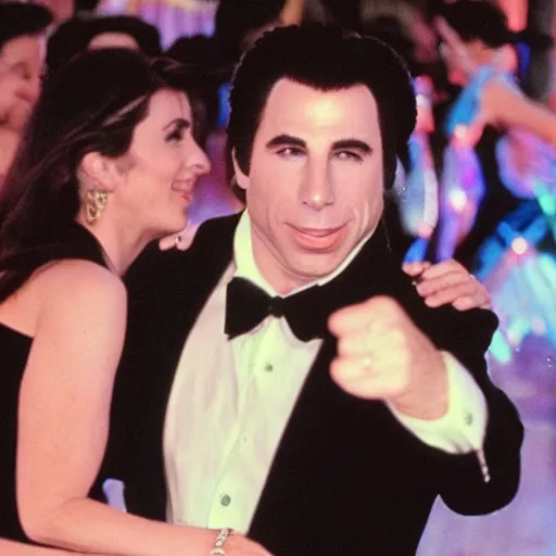 Prompt: John Travolta dancing in a Discothek 2022,8k