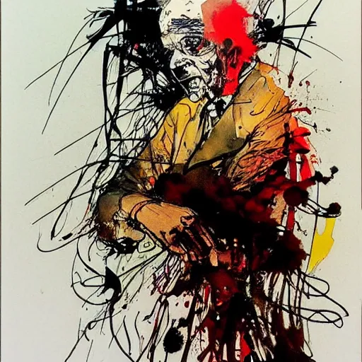 Prompt: art by ralph steadman