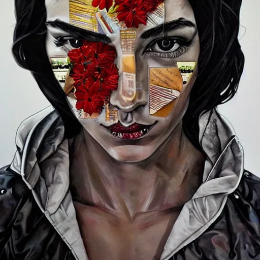 Image similar to a beautiful sculpture portrait designed by Sandra Chevrier