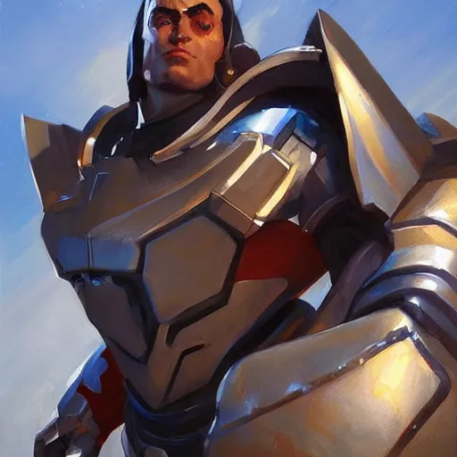 Prompt: greg manchess portrait painting of armored superman as overwatch character, medium shot, asymmetrical, profile picture, organic painting, sunny day, matte painting, bold shapes, hard edges, street art, trending on artstation, by huang guangjian and gil elvgren and sachin teng