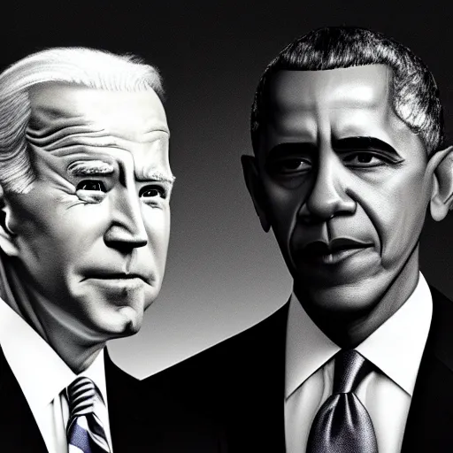 Image similar to joe biden looking in the mirror and seeing barack obama as his reflection, award winning photograph