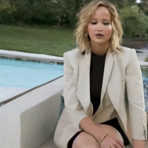 Image similar to still of Jennifer Lawrence in Risky Business remake 2029