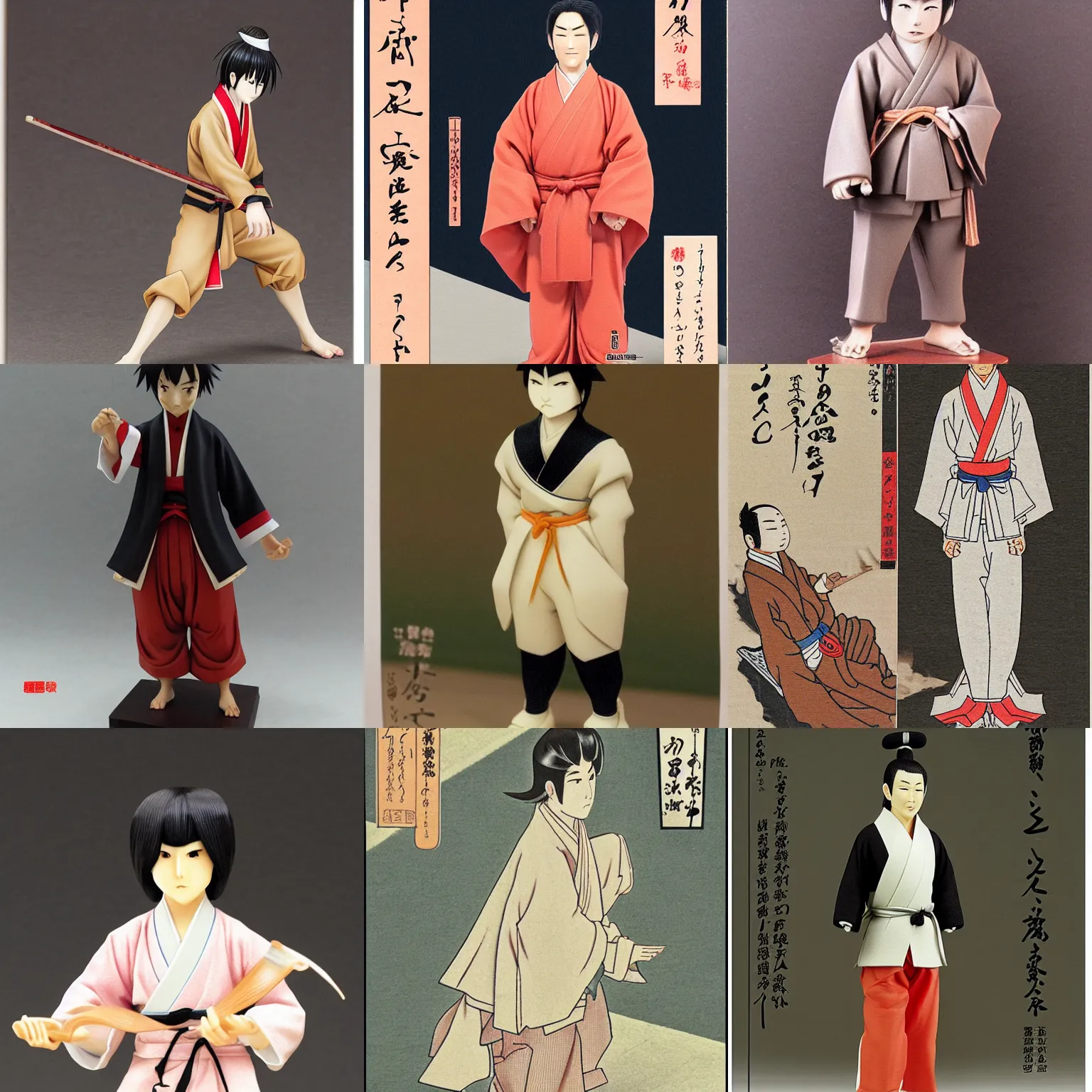 Prompt: minamoto kun monogatari by riichi ueshiba, highly detailed clothing