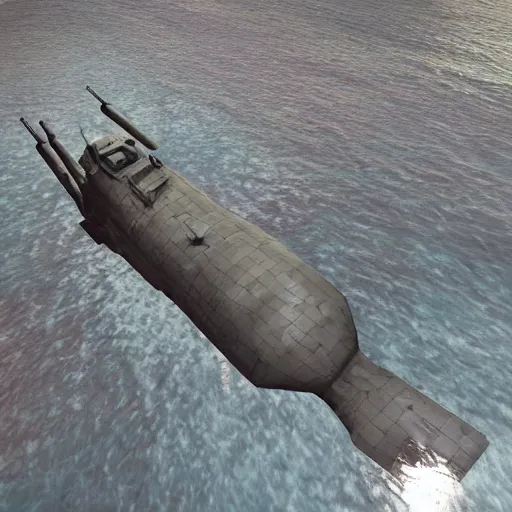 Image similar to ww 2 videogame, top - down!!! perspective, photorealism!! sub - pen level, submarine!!, bunker!!, round - based - tactics, best graphics, octane, redshift, ue 5, ultrarealism graphics