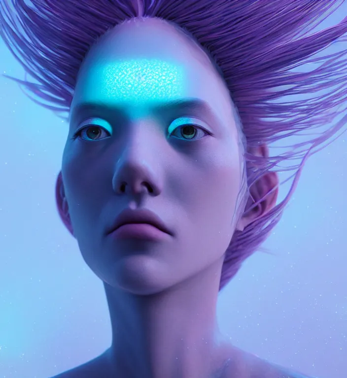 Image similar to goddess close-up portrait. bioluminiscent creatures, intricate artwork by Tooth Wu and wlop and beeple. octane render, trending on artstation, greg rutkowski very coherent symmetrical artwork. cinematic, hyper realism, high detail, octane render, 8k