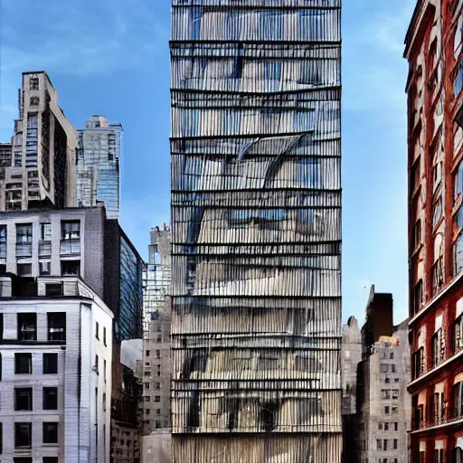 Image similar to the coolest building in new york, architecture