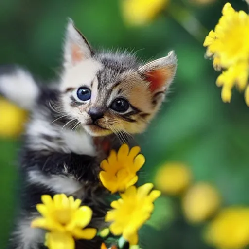 Image similar to photo of a bee that looks like a kitten