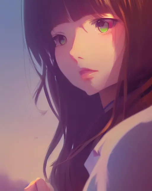 Image similar to kyoto animation, beaver, beautiful, detailed portrait, cell shaded, 4 k, concept art, by wlop, ilya kuvshinov, artgerm, krenz cushart, greg rutkowski, pixiv. cinematic dramatic atmosphere, sharp focus, volumetric lighting, cinematic lighting, studio quality